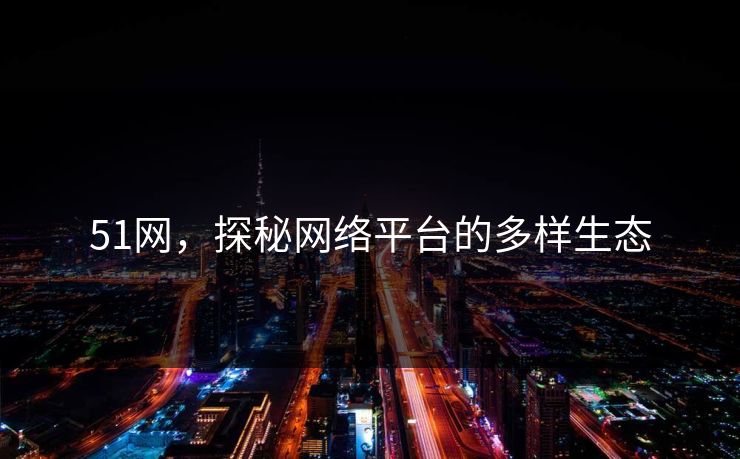 51网，探秘网络平台的多样生态